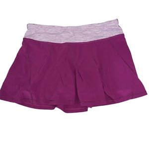 EUC Lululemon Run Take Flight Pleated Active Skirt Skort